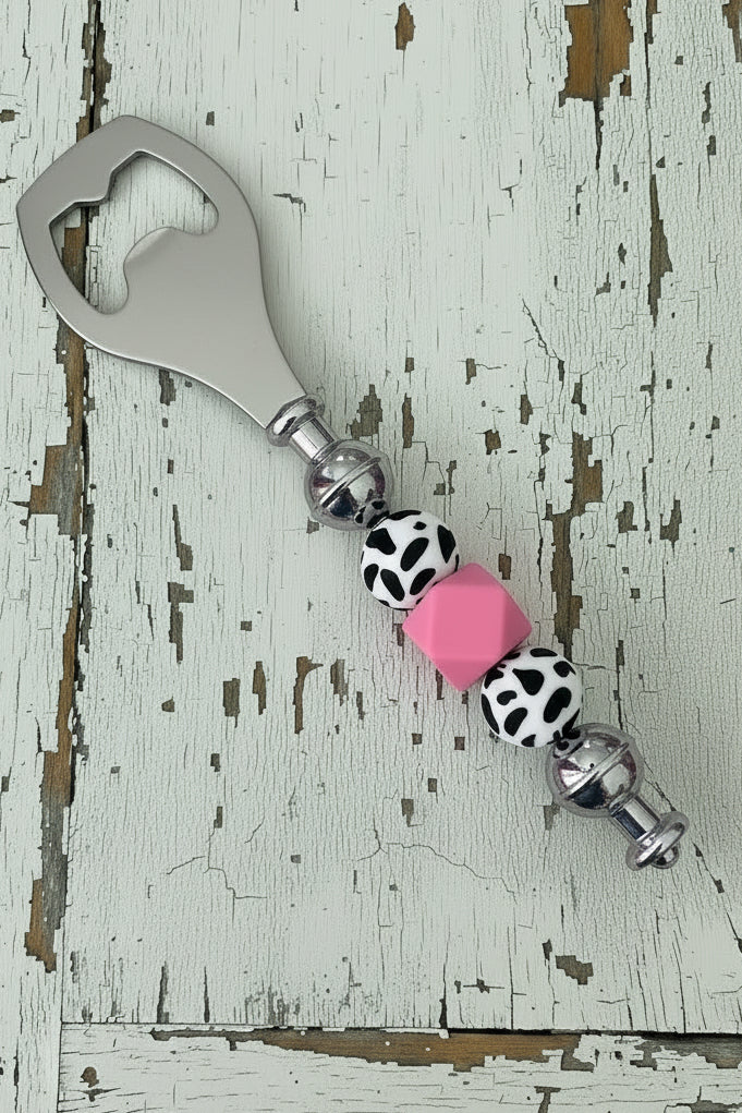 Holy Cow Pink Bottle Opener