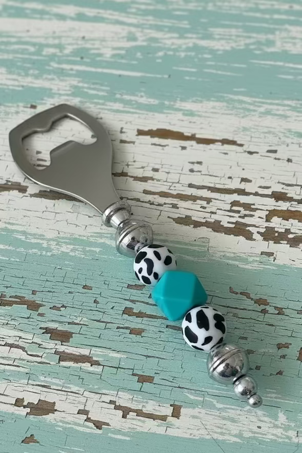 Holy Cow Teal Bottle Opener