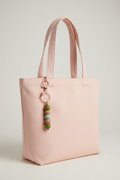 Floral Olive and Mauve Bag Charm