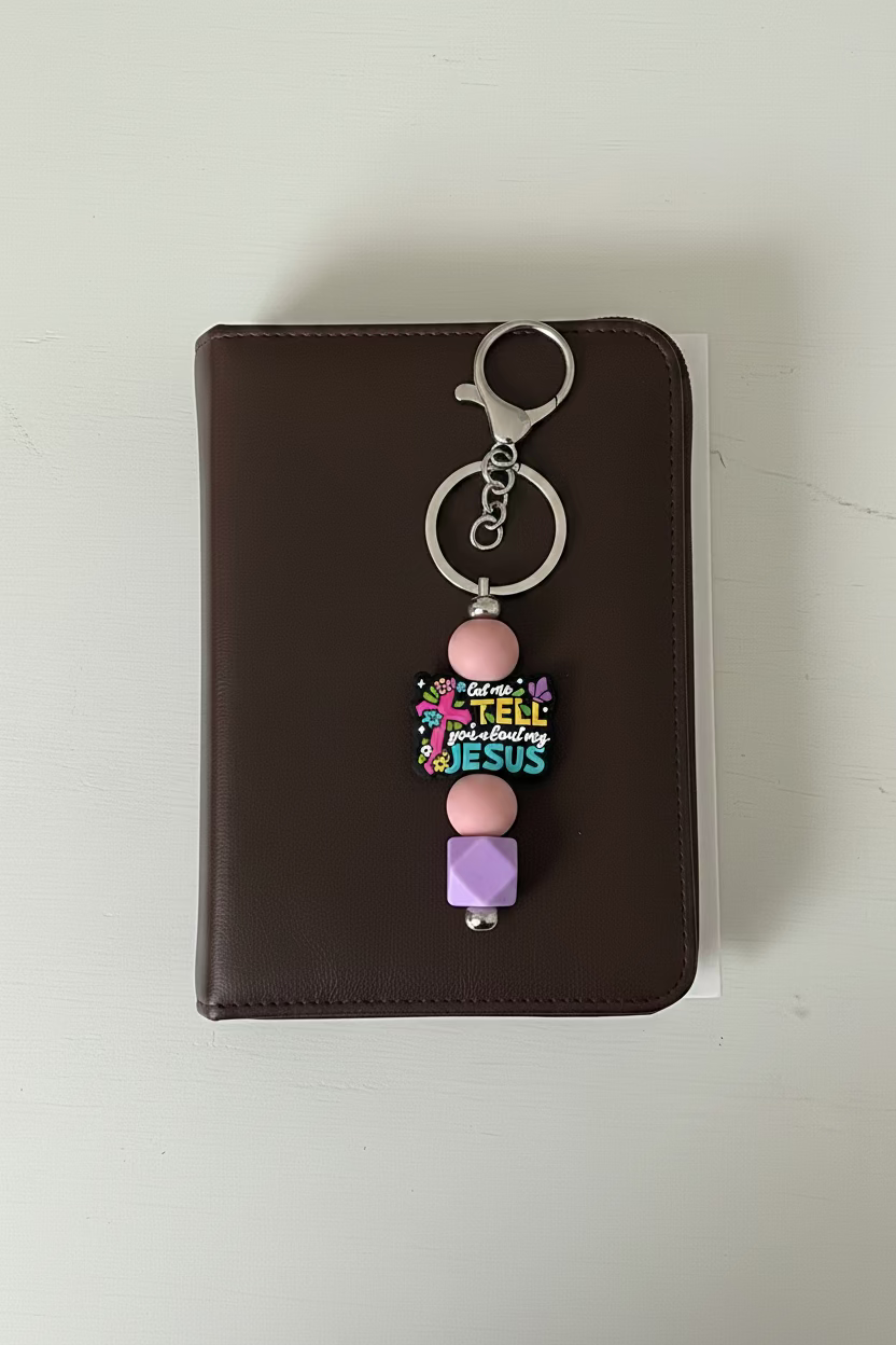 Let Me Tell You About My Jesus Bag Charm