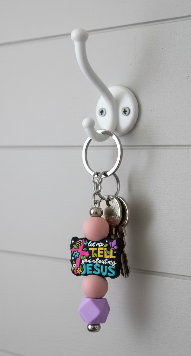 Let Me Tell You About My Jesus Bag Charm