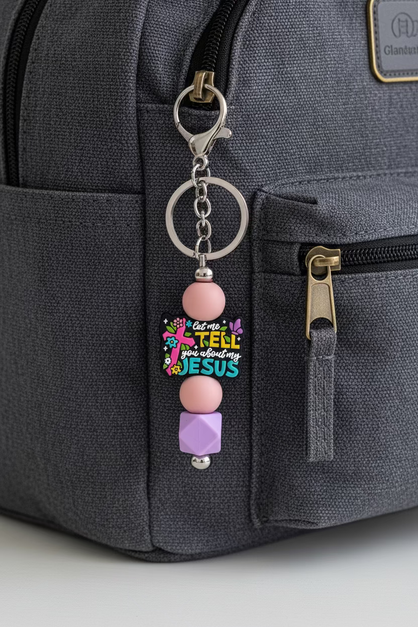 Let Me Tell You About My Jesus Bag Charm